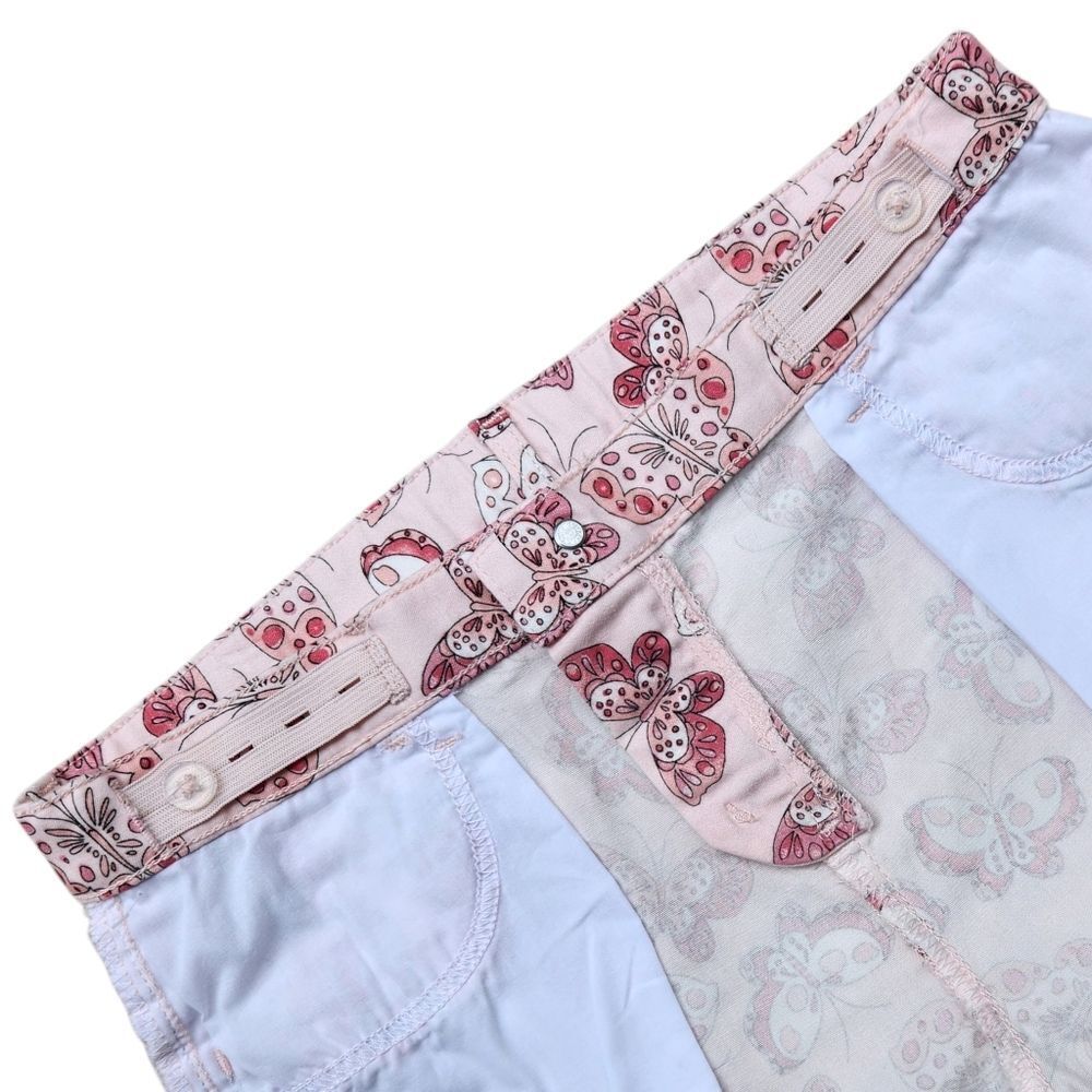 The Children Place Girls Shorts Skimmer Butterflies Pink Adjustable Waist Siz 14 - Picture 8 of 14